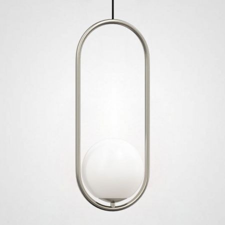 Подвесной светильник Imperiumloft Matthew Mccormick Hoop Silver Mila Pendant HOOP-B01