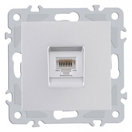 Розетка Ethernet RJ-45 без рамки Arte Milano am-206 206.45-1.silver