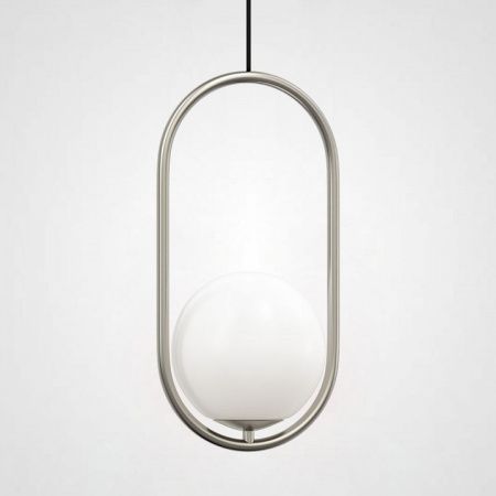 Подвесной светильник Imperiumloft Matthew Mccormick Hoop Silver Mila Pendant HOOP-B01