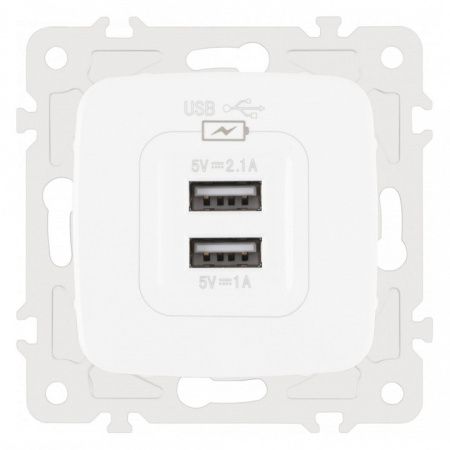 Розетка USB, без рамки Arte Milano am-205 205.46-1.white