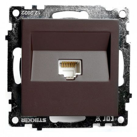 Розетка Ethernet RJ-45 без рамки Stekker Катрин 49023