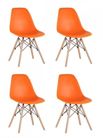 Набор из 4 стульев Eames