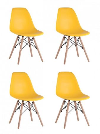 Набор из 4 стульев Eames