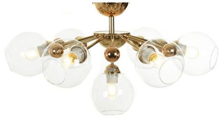 Люстра на штанге LUMINA DECO Devoli LDC 8040-7 F.GD+PR