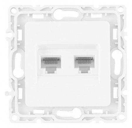 Розетка Ethernet RJ-45 без рамки Arte Milano am-217 217.45-2.white