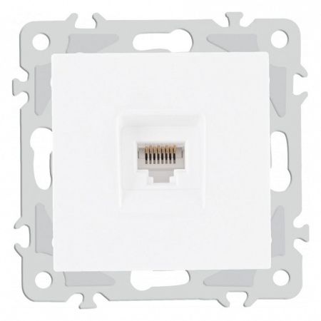 Розетка Ethernet RJ-45 без рамки Arte Milano am-206 206.45-1.white