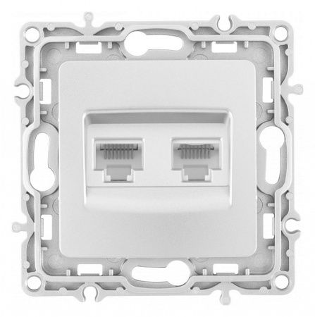 Розетка Ethernet RJ-45 без рамки Arte Milano am-217 217.45-2.silver