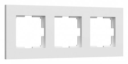 Рамка на 3 поста Werkel Slab (белый софт) W0032961