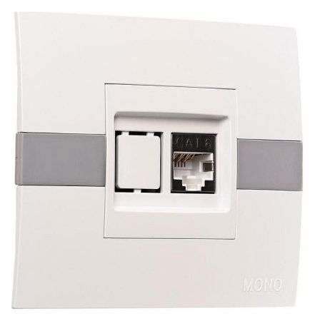 Розетка Ethernet RJ-45 Mono Electric Eсо 101-010104-125