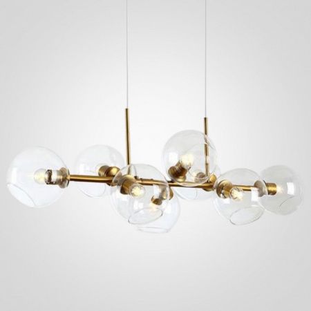 Подвесная люстра Imperiumloft Staggered Glass Chandelier 8 40.2211