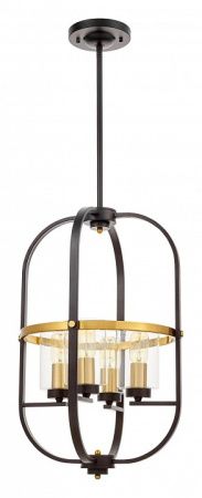 Люстра на штанге LUMINA DECO Monterey LDP 1141-4 BK+MD