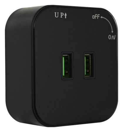 Розетка 2xUSB на треке Arte Milano Am-track-sockets 380022TS/USBx2 Black