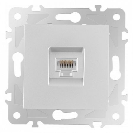 Розетка Ethernet RJ-45 без рамки Arte Milano am-203 203.45-1.silver