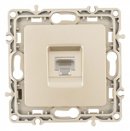 Розетка Ethernet RJ-45 без рамки Arte Milano am-217 217.45-1.shampan