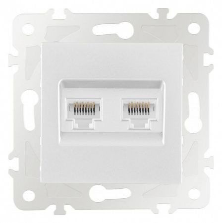 Розетка Ethernet RJ-45 без рамки Arte Milano am-203 203.45-2.white