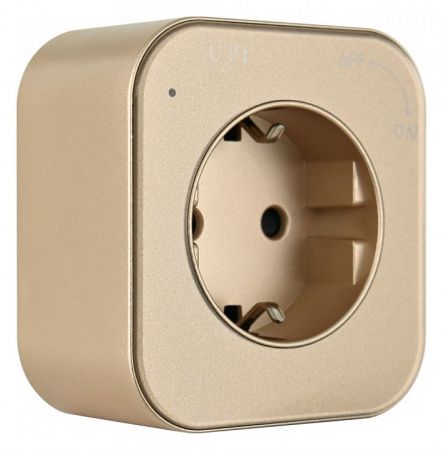 Розетка с заземлением на треке Arte Milano Am-track-sockets 380022TS/ES Gold