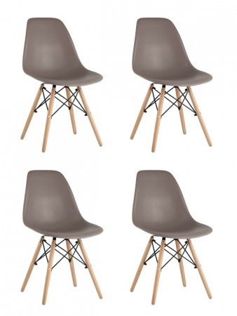 Набор из 4 стульев Eames