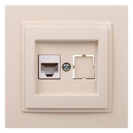 Розетка Ethernet RJ-45 Mono Electric Despina 102-170005-125